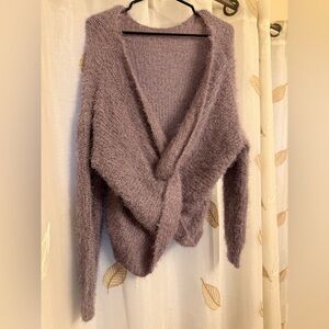 Elegant Lavender Women's Cardigan